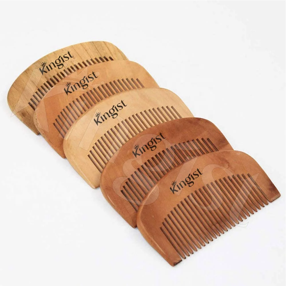 hot selling customized logo beard wooden comb hair comb comb for men