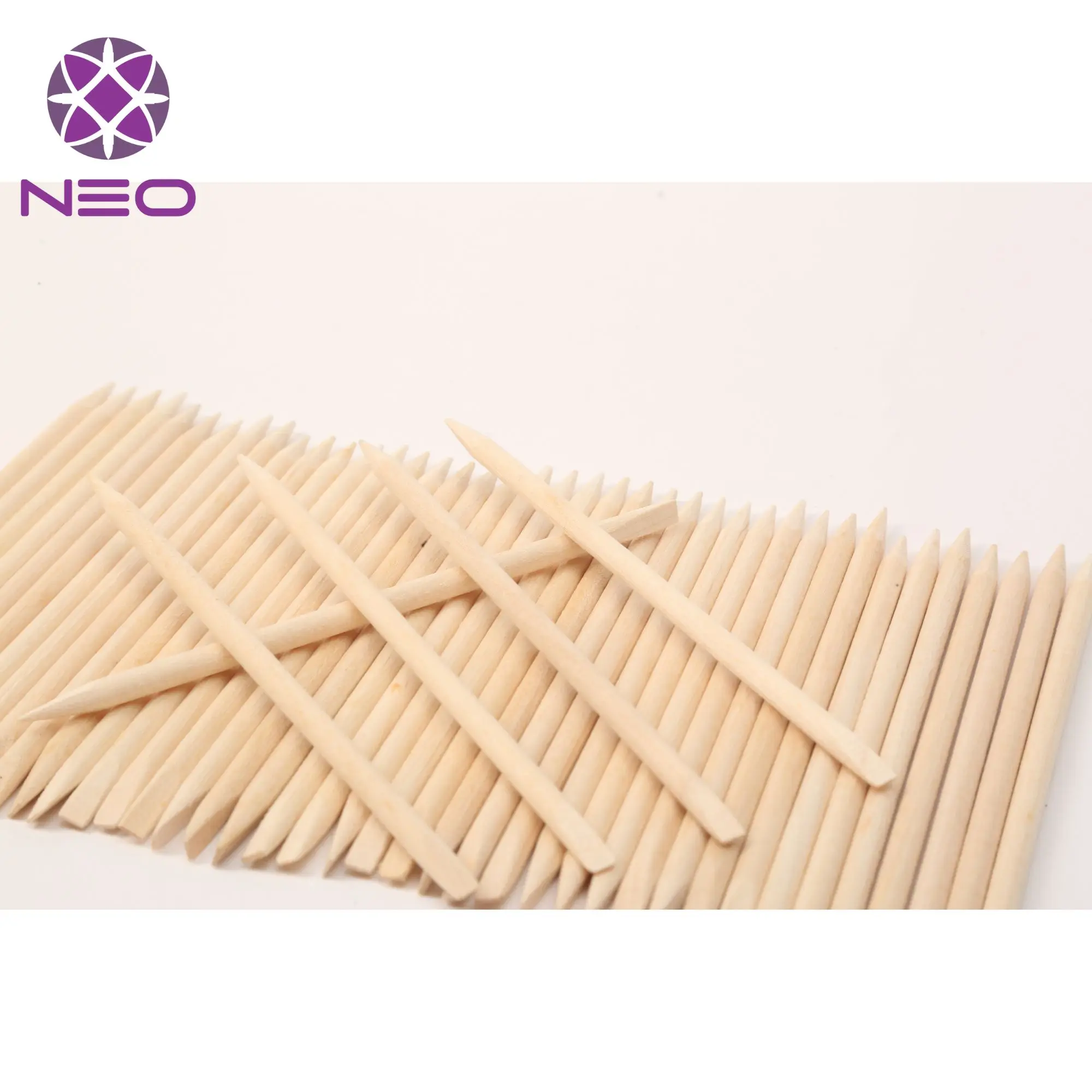 Orange Nail Pusher Disposable Nail File Orange Sticks Remover Tool For Beauty And Personal Care