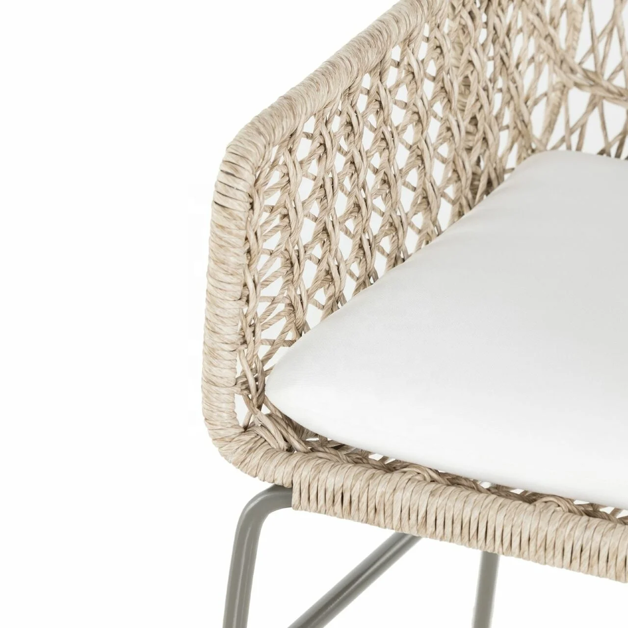 Bari  Dining Chair Natural Woven Rattan/Natural Fiber/Wicker