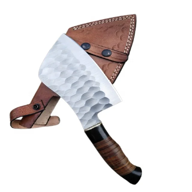 Стальная ручка-Кливер D2 ручной работы материал лист