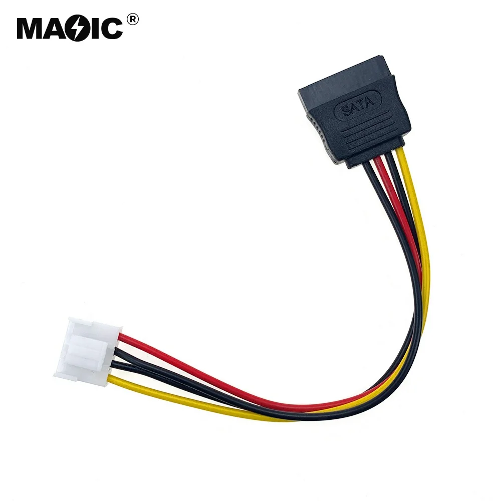 Sata 15-полый штифт для малых mini 4 контактный разъем Fdd sp4 флоппи-диск с драйверами Адаптер жесткого диска Sata кабель питания (20 см)