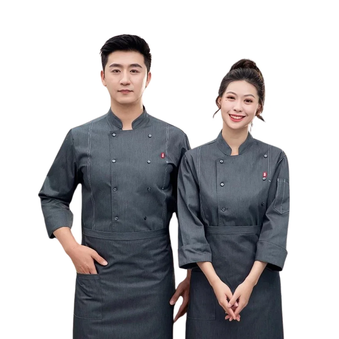 SPECIAL OFFER chef uniform cooking wear summer chef uniform clothing white/black modern durable - FMF uniform - LOW MOQ
