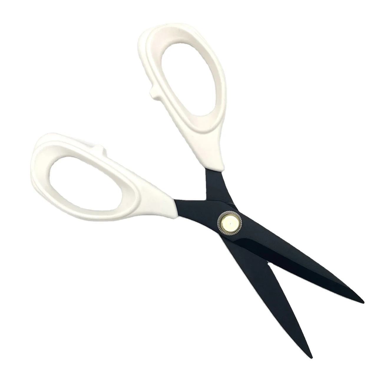 Teeth-cut Stainless Steel and Acrylic Scissors, Multi-functional Stationary Home Office Scissor