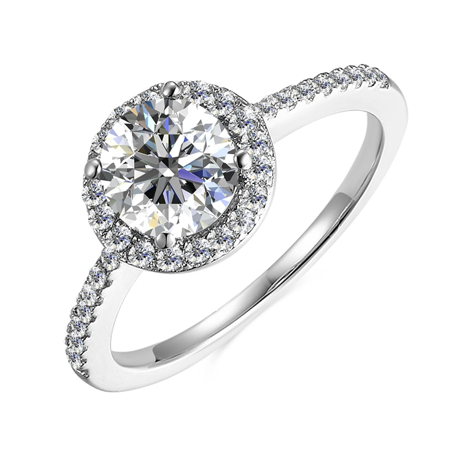 GRA Certified VVS1 Lab Diamond Jewelry Silver 925 18k White Gold Moissanite Wedding Engagement Ring Destiny Jewellery