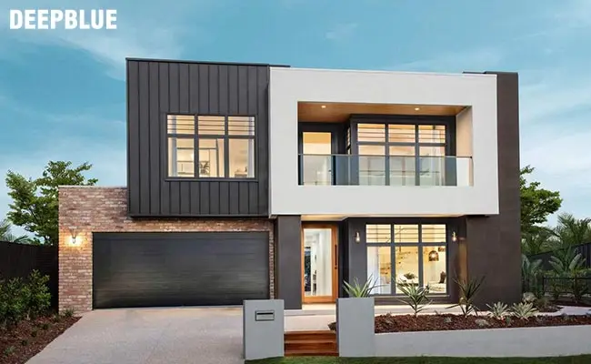 Prefab house 4 bedroom modern design light steel frame system  luxury prefab homes