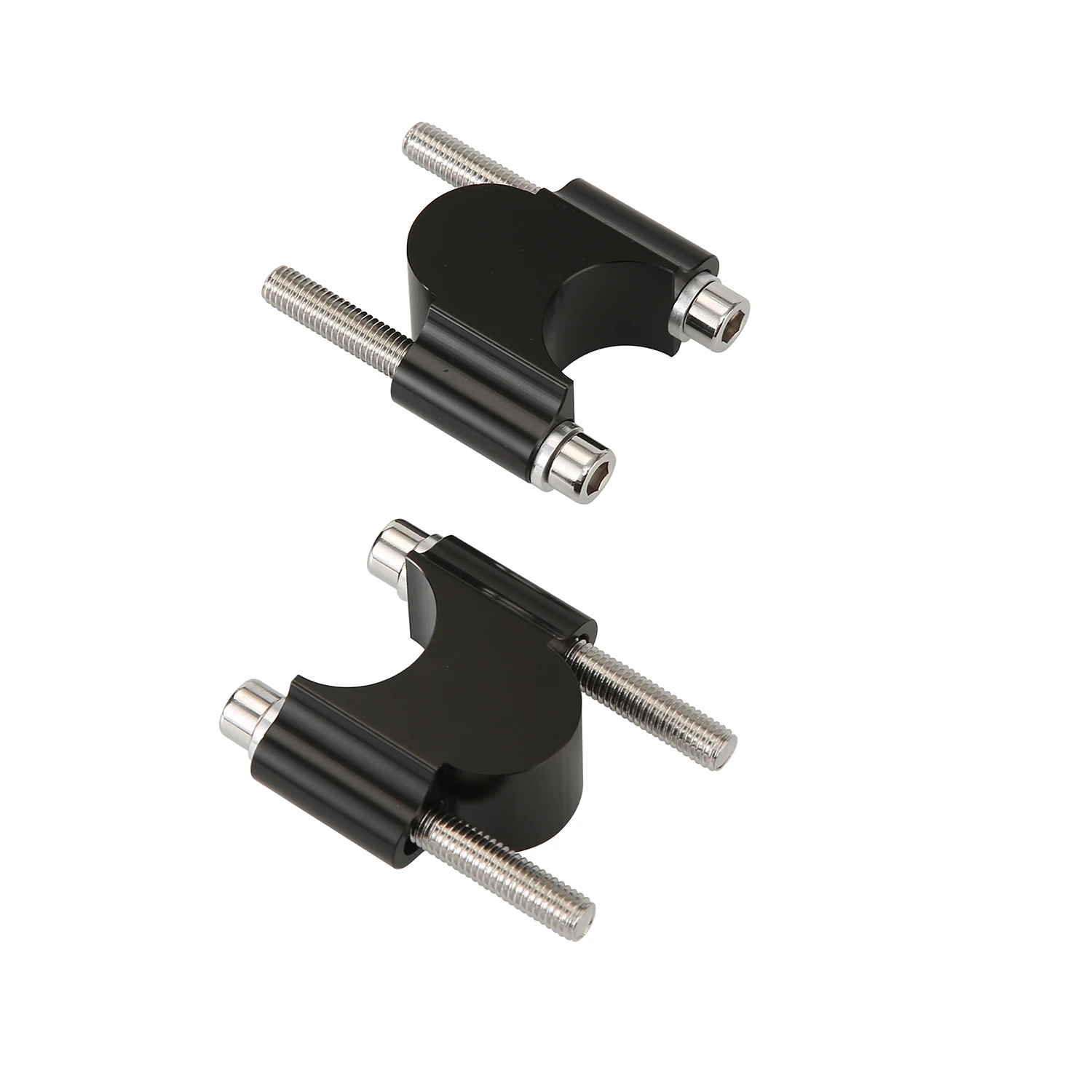 CNC Aluminum 22mm Universal Motorcycle Handlebar Clamp Mount Riser Handlebar Clamp Kit