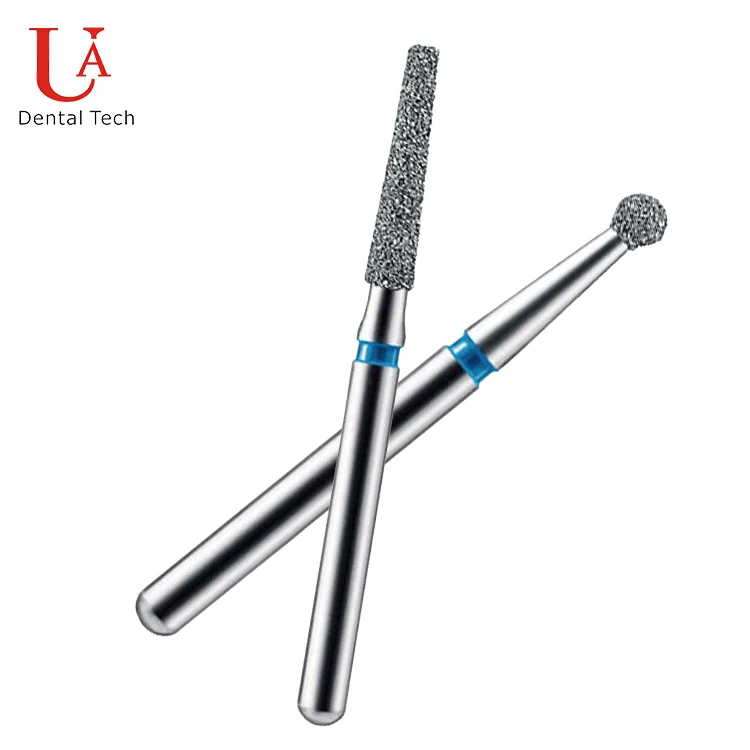 Economical Friction Handle RS Rounded Shoulder Shape 1.6mm FG Diamond Coated Dental Bur