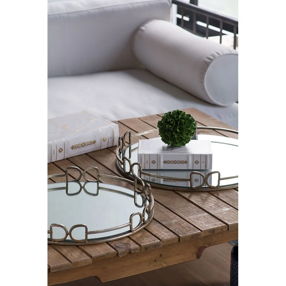 Круглый зеркальный лоток большая оптовая продажа низкая цена Профессиональный круглый мраморный натуральные лотки