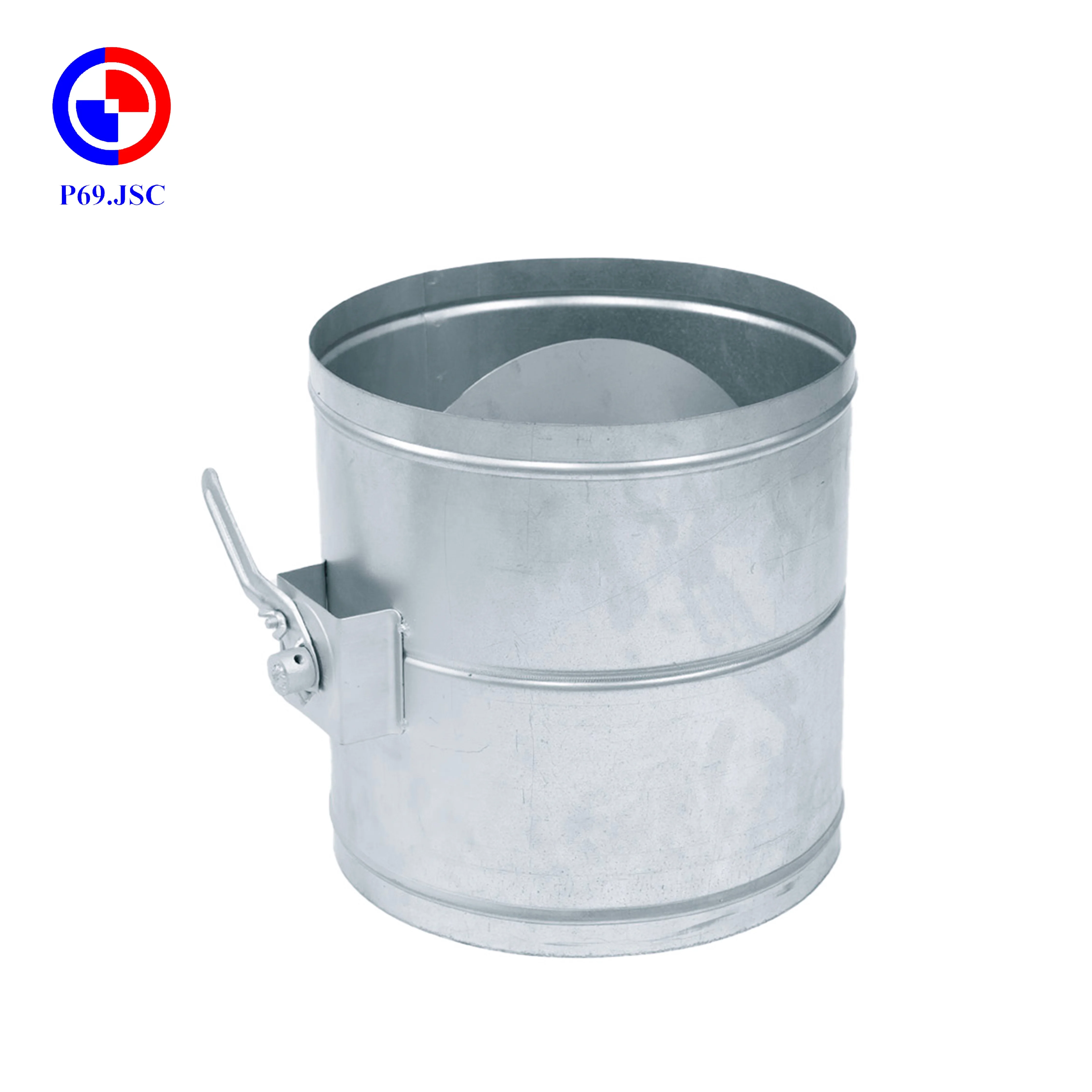 Ready to Ship Control Pressure Productive Damper Ventilation System M&E OEM Round Volume Damper Manual Control - HAND  P69 JSC