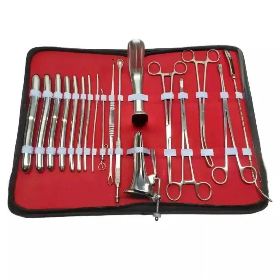 Gynecology dnc set instruments