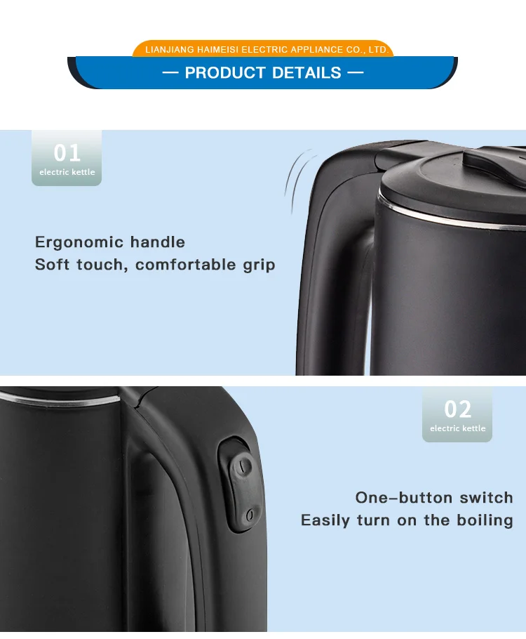 Hight Quality Electric Portable Household Keep Warm Electrical Appliance Water Kettle