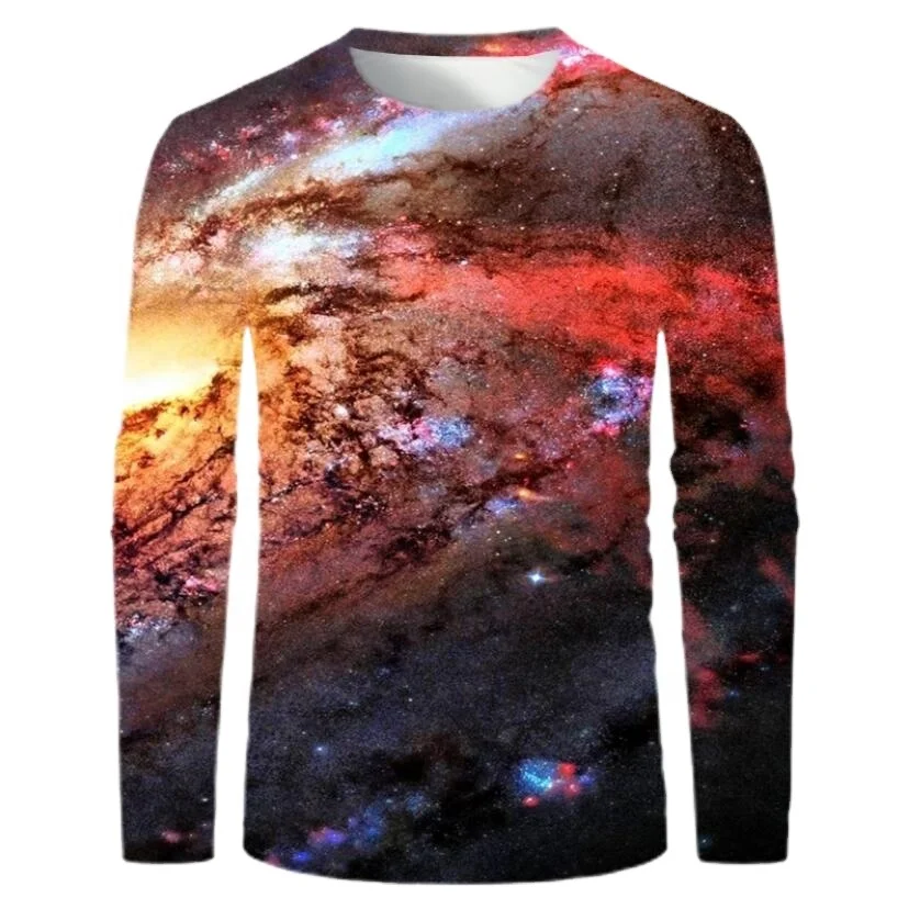 Latest design Men embossing logo design Premium cotton full Sleeve T-Shirt 4.2 Oz Soft Combed Ring-Spun tees custom