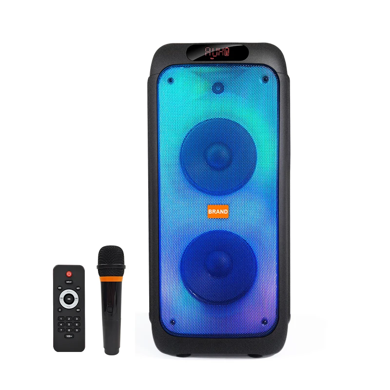 Big 8 Inch Portable Outdoor Speaker Black Loud Party Wireless Kts Speaker