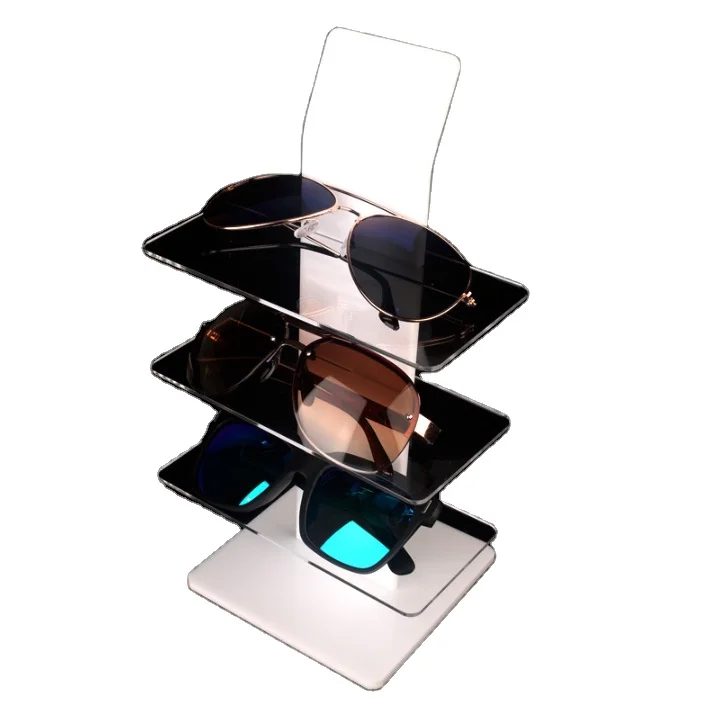 Modern luxury design best eyewear display acrylic custom sunglasses display stand