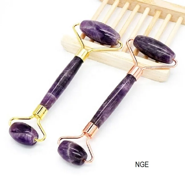 Gua sha massage Natural Amethyst massage roller & footwear tool gua sha scraping massage tool