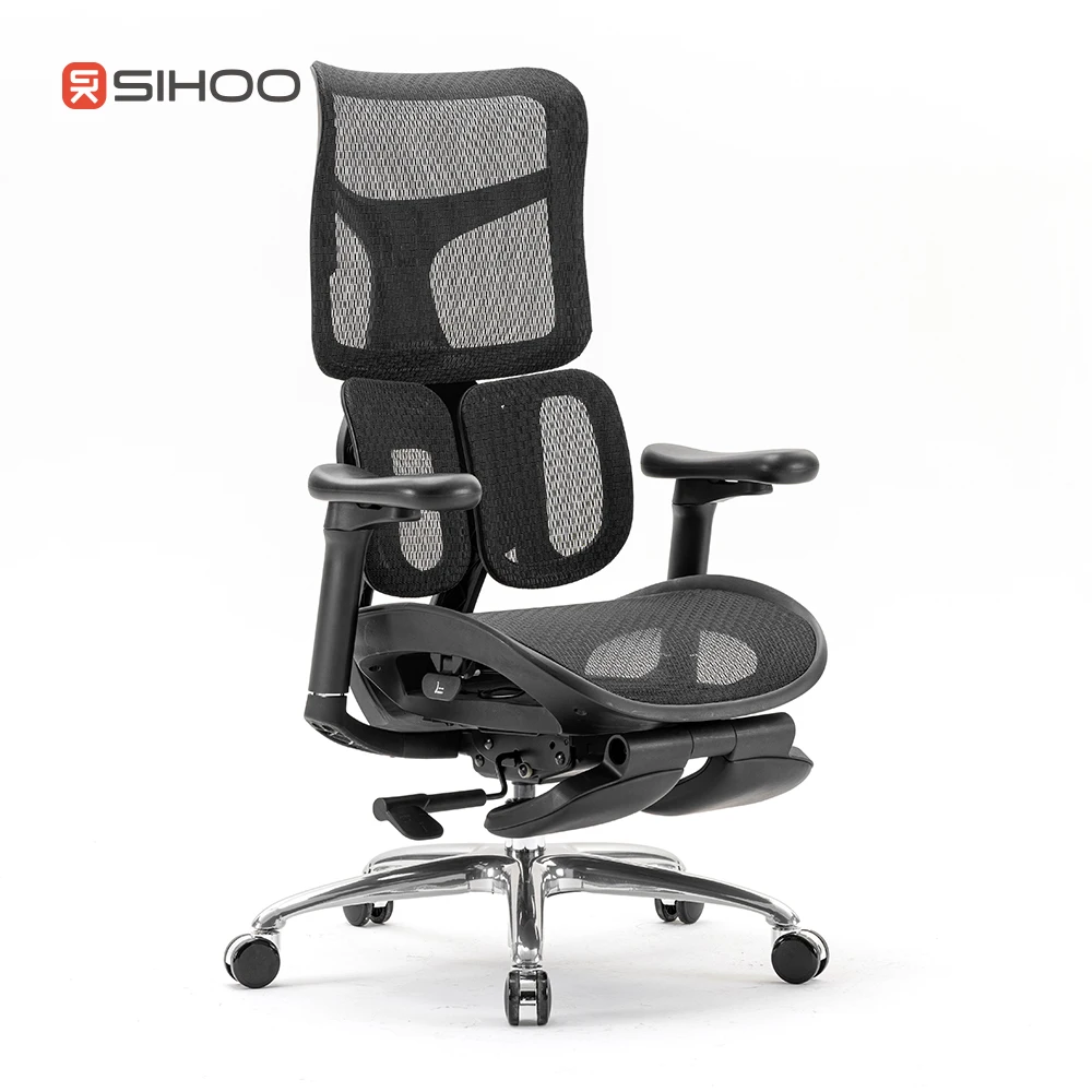 SIHOO S100 Ergonomic Office Chair with Ultra Soft 4D Armrests Dynamic Lumbar Support for Home Office Chair