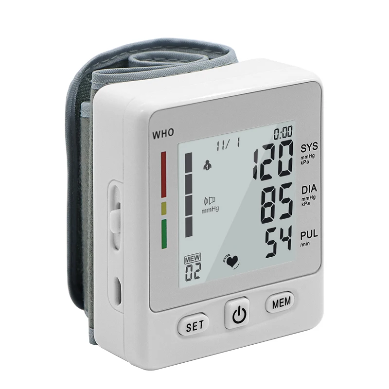 Digital Electric Ambulatory Hospital cuff Medical Wrist Type Blood Pressure Monitor