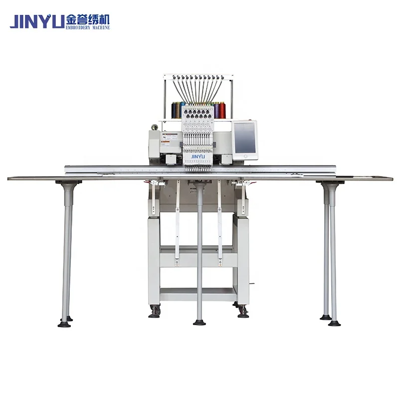 JCM-1201JINYU 2022 Новый дизайн новейшие технологии одна осветительная головка 12 блесток легкая согласно шляпа одежда вышивальная машина