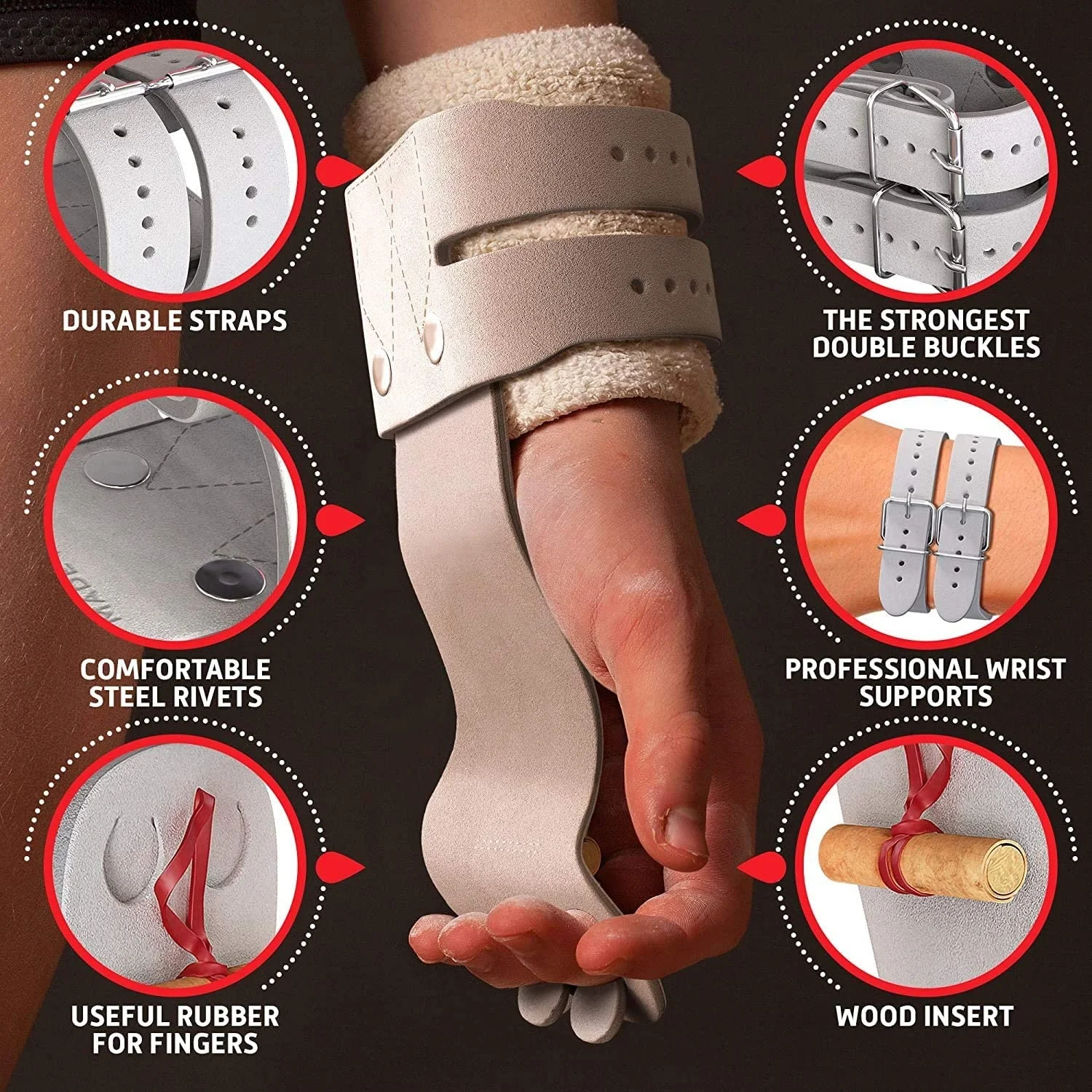 Wholesale reasonable price custom logo weightlifting gymnastic palm protector  bar pull-ups gymnastics exercise slip prevention