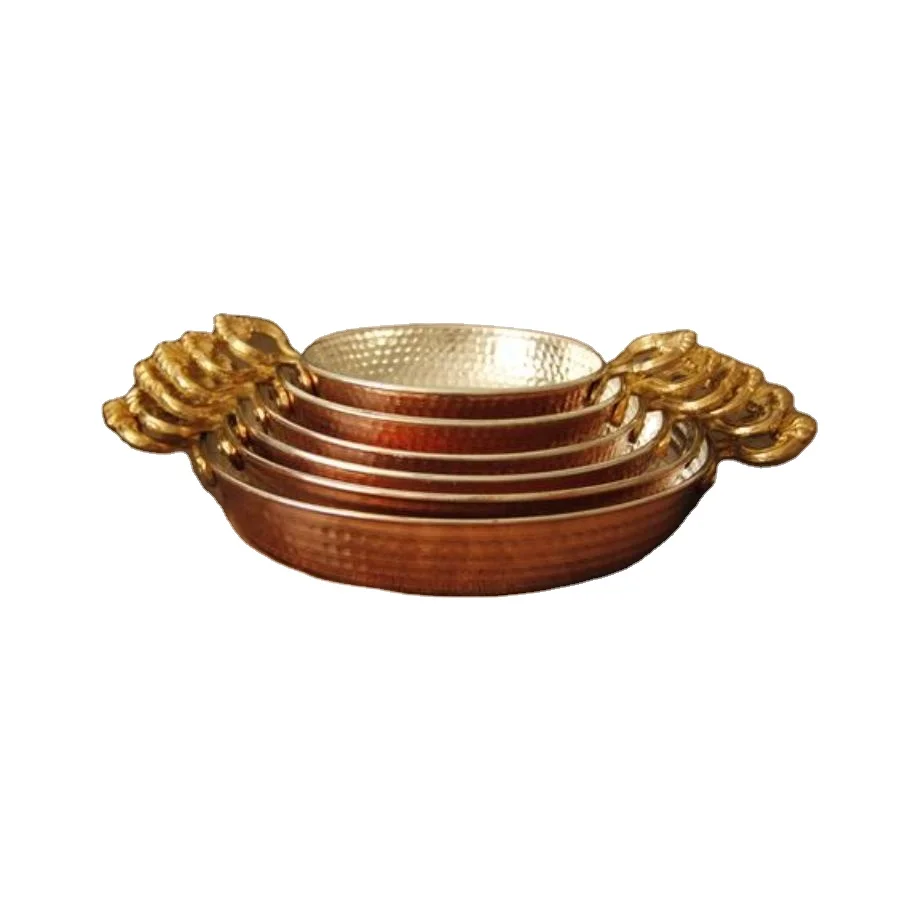Modern Stylish Bowls Pure Copper Hammered Designing Custom Dish Bowl And Hotel Restaurants Dish Serving Bowls In Custom Sizes