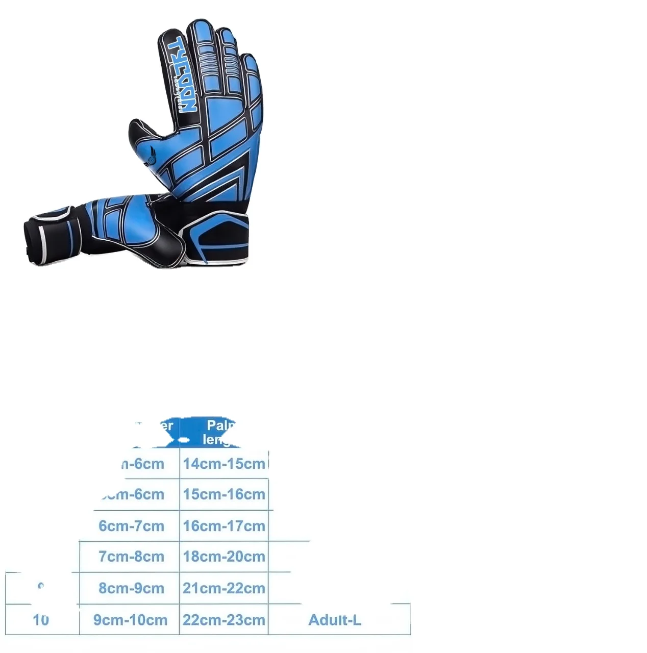Adult Goalkeeper Gloves Football Goalkeeper Gloves in 3.5 Mm Thickening Emulsion Size 8|9|10 Sports Goalkeeper Gloves