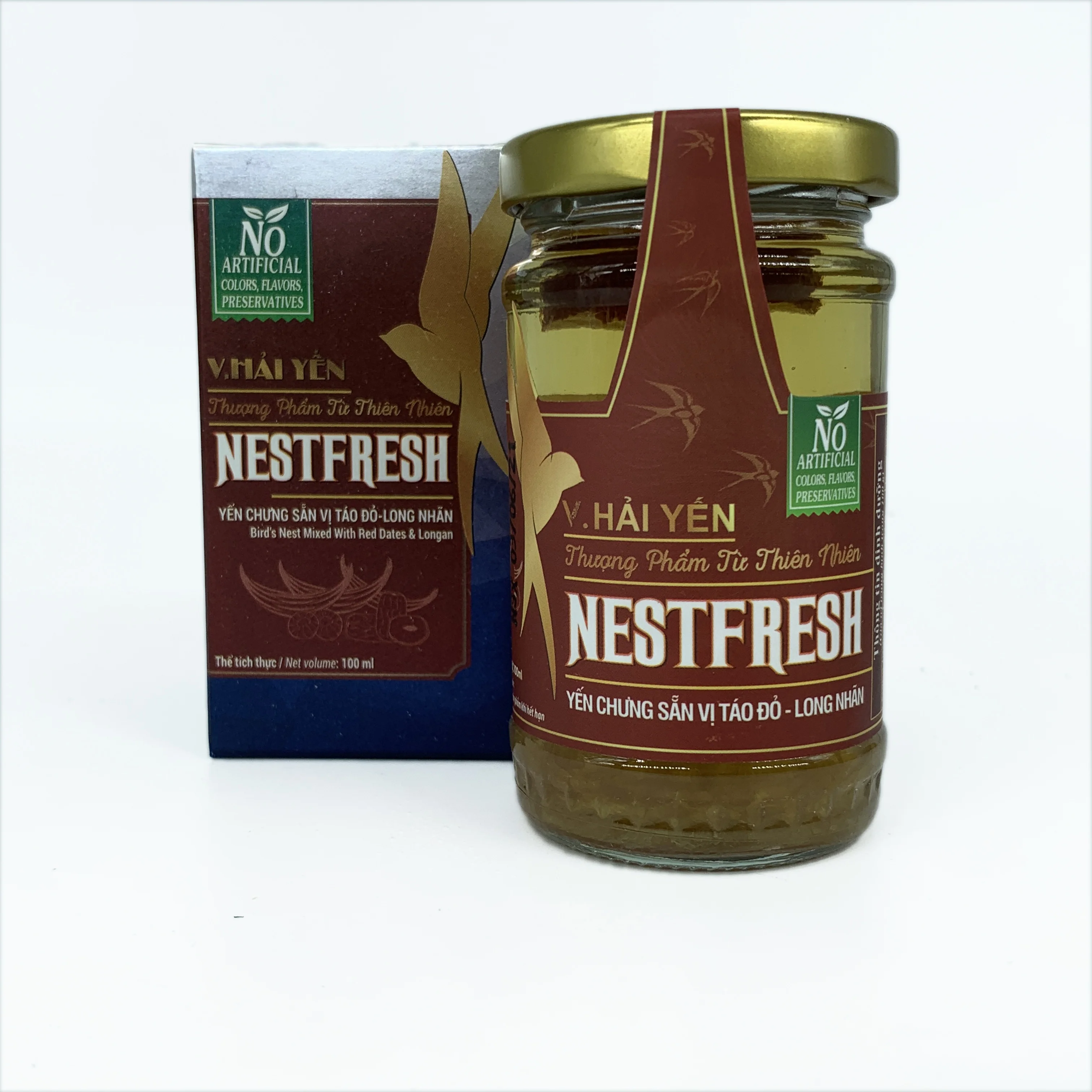  Продукты для здоровья птичье гнездо NESTFRESH смешанное с красной датой и Longan