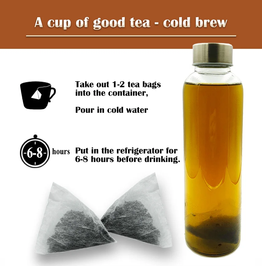 Треугольные чайные пакетики Puer Raw Tea PLA (6 пакетов в картонной упаковке)