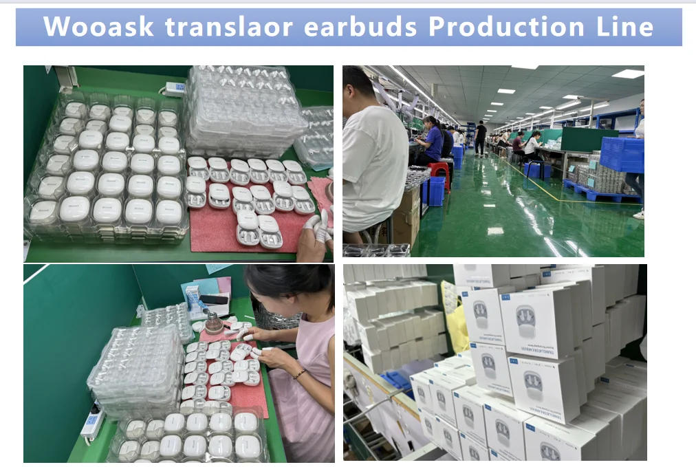 Smart Translator Device Voice Wireless Translate Earphone With Charging Case 144 Language Online Translation Earbuds