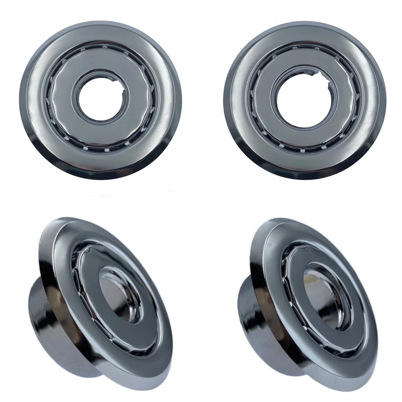 TWO-PIECE RECESSED FIRE SPRINKLER ESCUTCHEON PLATE