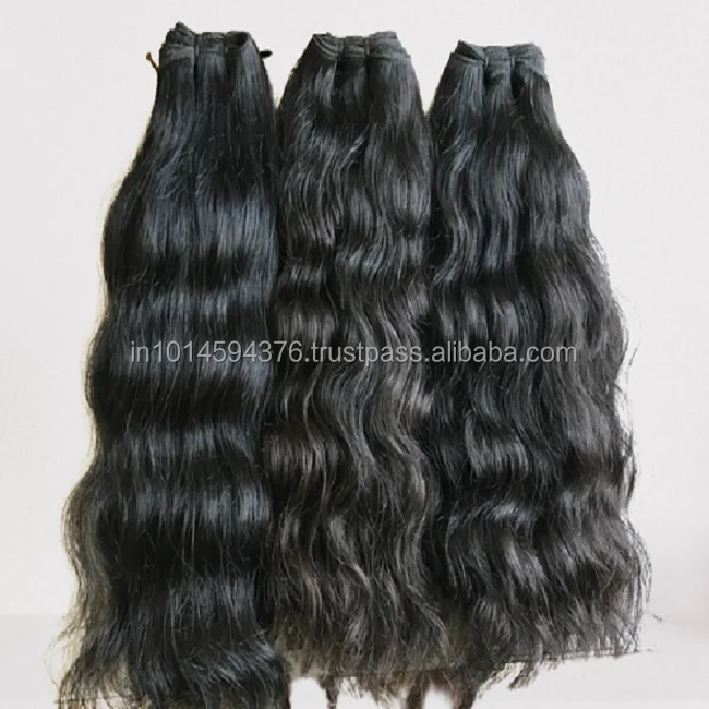 Индийский производитель волнистых человеческих волос для наращивания/100% натуральные волнистые индийские волосы!