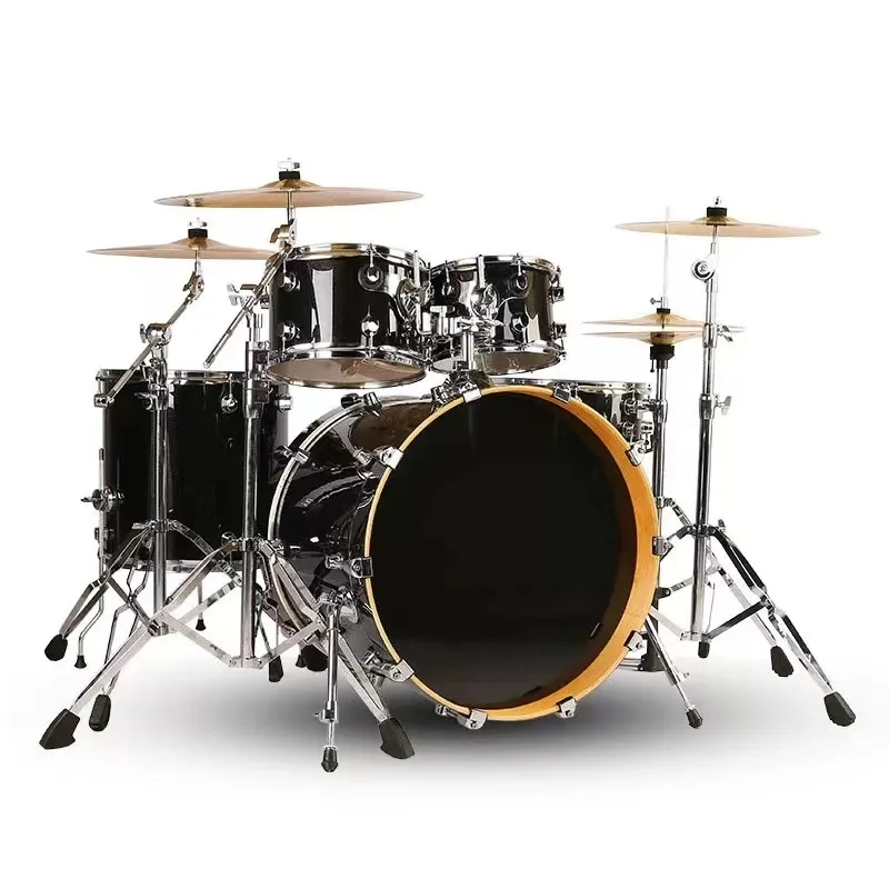 Jazz drum set 5 drums 4 cymbals children Adult beginners Musical Percussion Instruments