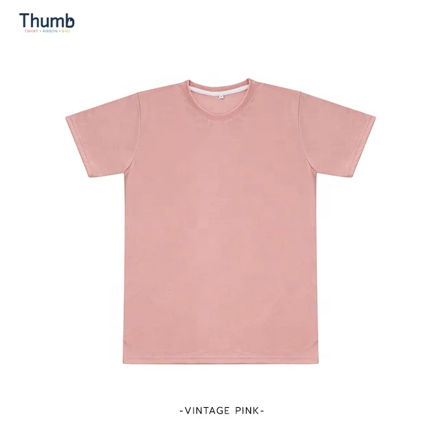 Lavender Pastel Plain 100% Polyester Blanks Tshirt for Sublimation Printing Made in Thailand