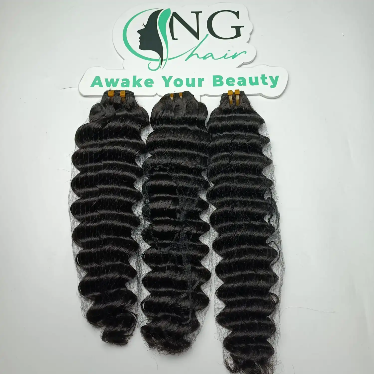 High Quality Vietnamese Human Hair Deep Wave Weft Hair Extensions Natural Color Virgin Hair No Genius Weft Length 8 - 32 Inches