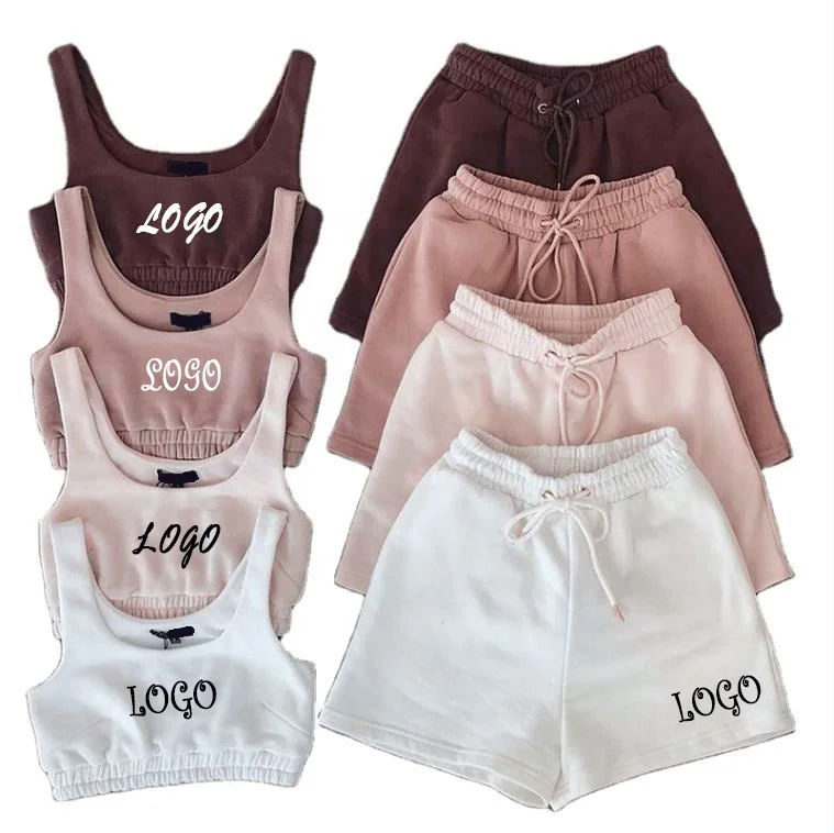 Summer Outfits 2022 new Designs for girls Pant and shorts arrivals custom  shorts Two Piece Yoga Tracksuit Matching Sets
