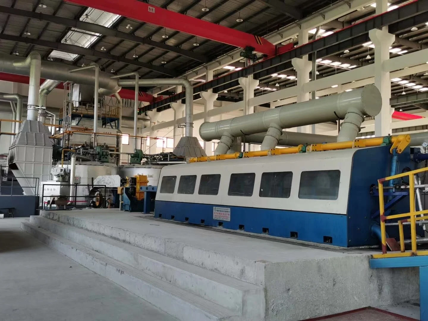 mass production induction heating Aluminum rod continuous casting and rolling line  machine