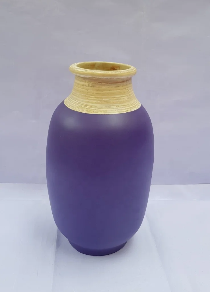 High quality Spun bamboo vase for home and kitchen wedding hotel living room decoration dinner sets from Viet Nam