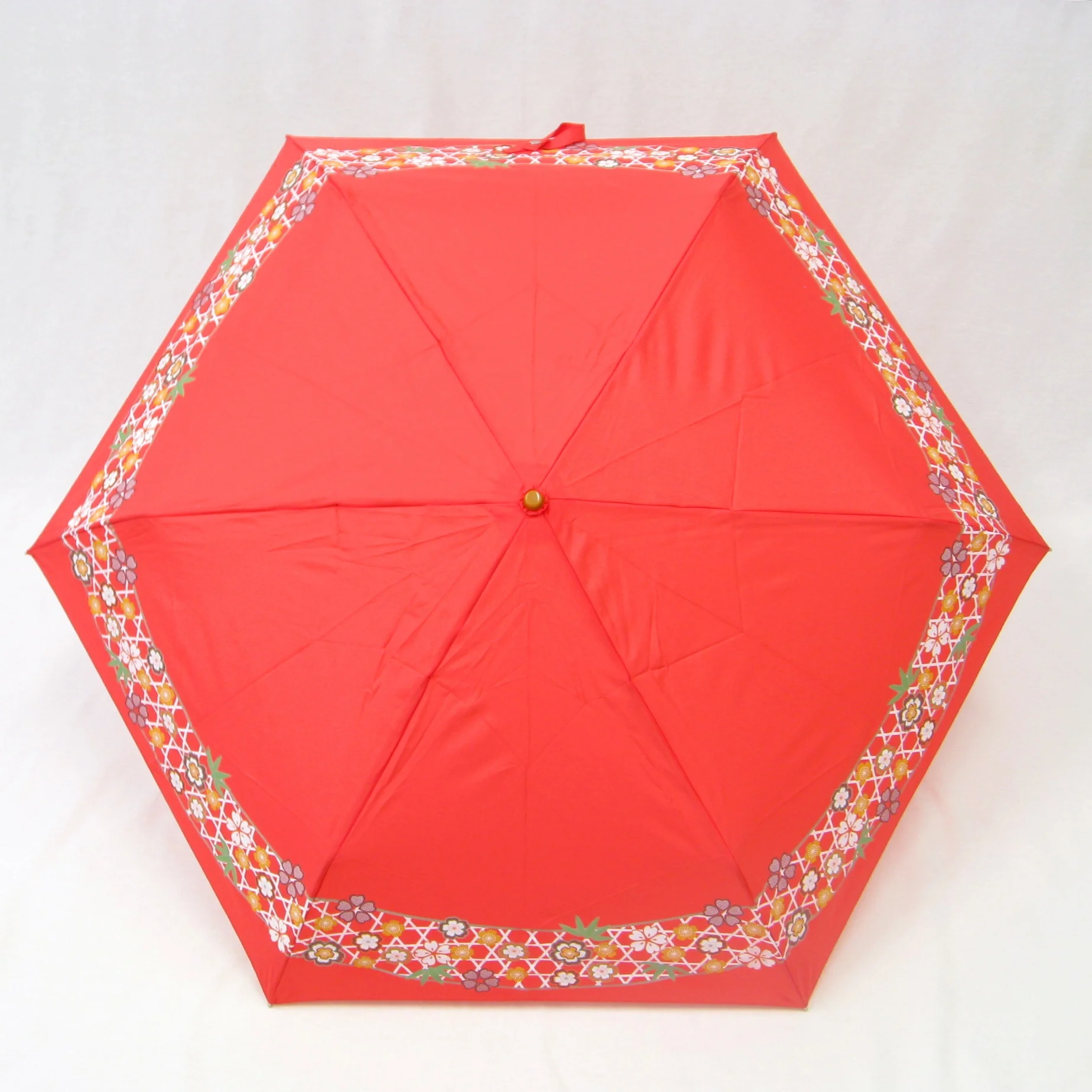 Japanese style design umbrella (Sakura pattern) 100% polyester With pouch-style storage bag for gifts