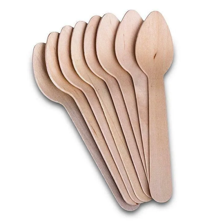 Wholesale OEM Custom Logo Eco Friendly Biodegradable DISPOSABLE WOODEN CUTLERY UTENSILS Made In Viet Nam