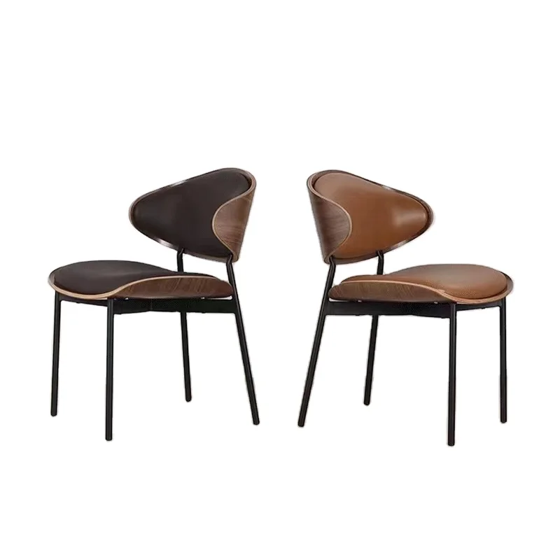 Modern Design Upholstered Leather Bentwood Dining Chair Nordic Japanese Wood Chair Velvet Dining Chairs