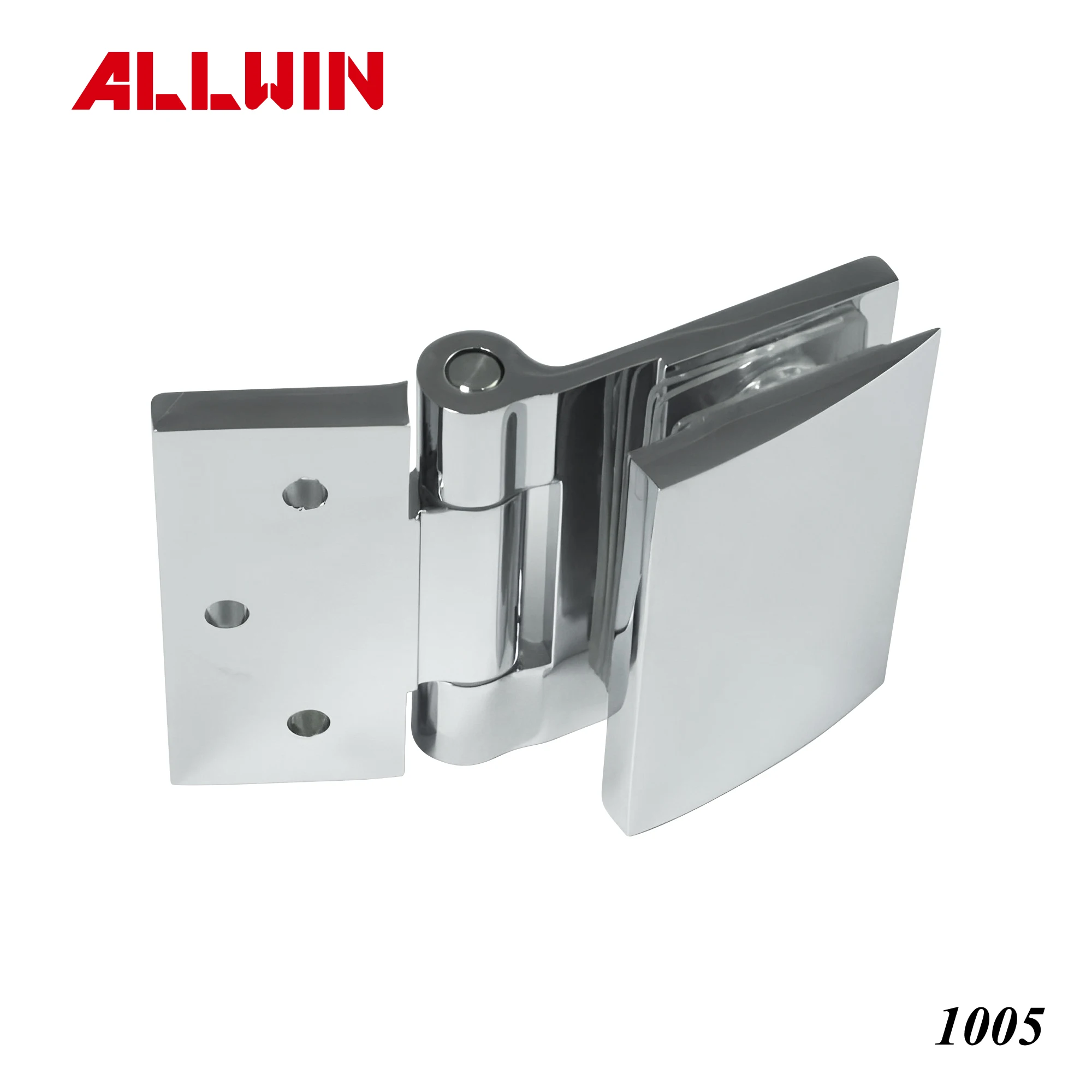 Modern 180 Degree Glass Door Hinges round Shape Brass Material