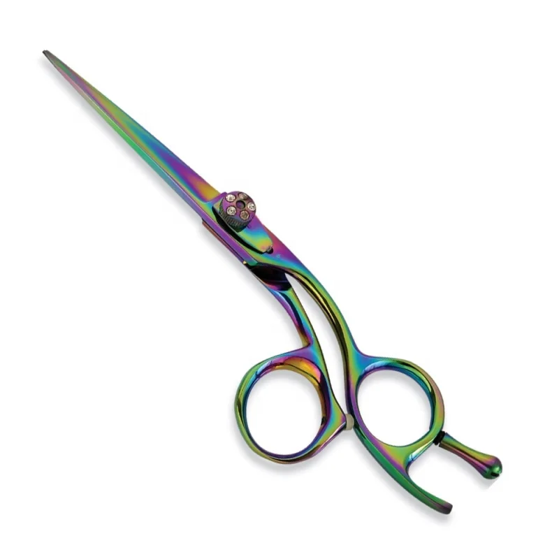 Titanium Color Scissors For Hair Salon in Stainless Custom Size And Design Hair Scissors multiple color Hair Cutting Scissors