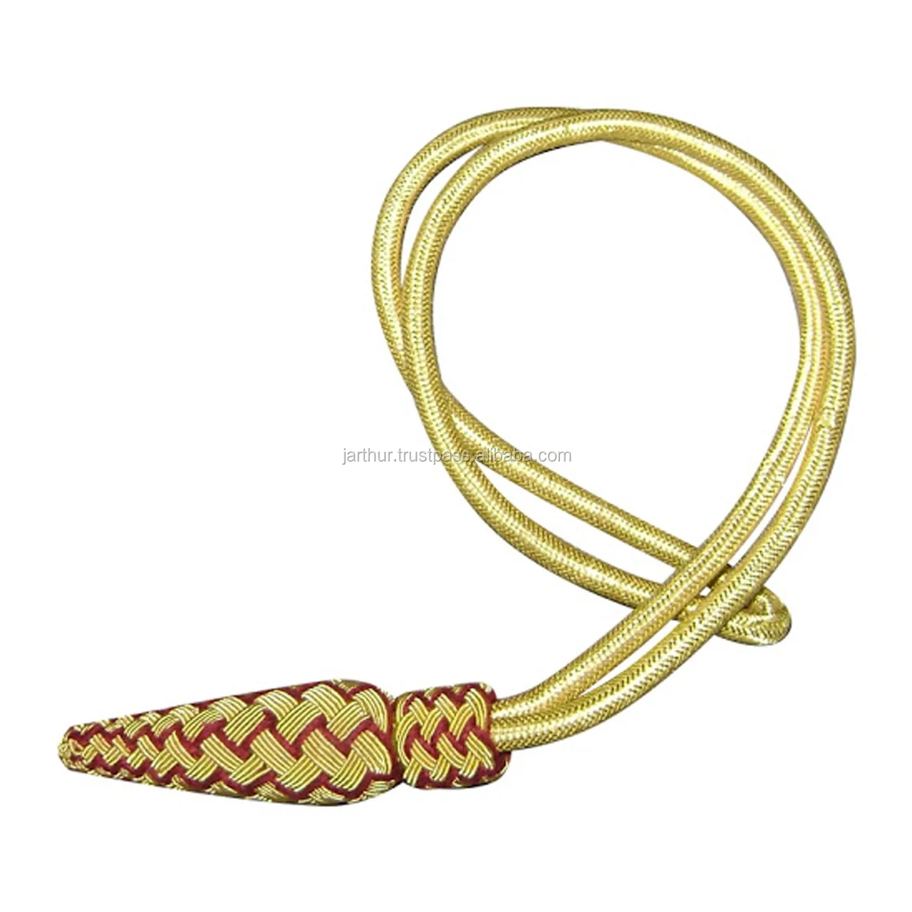 Custom Leather Sword Knot Ceremonial Officer Custom Logo Tactical Products Golden Sword Knot