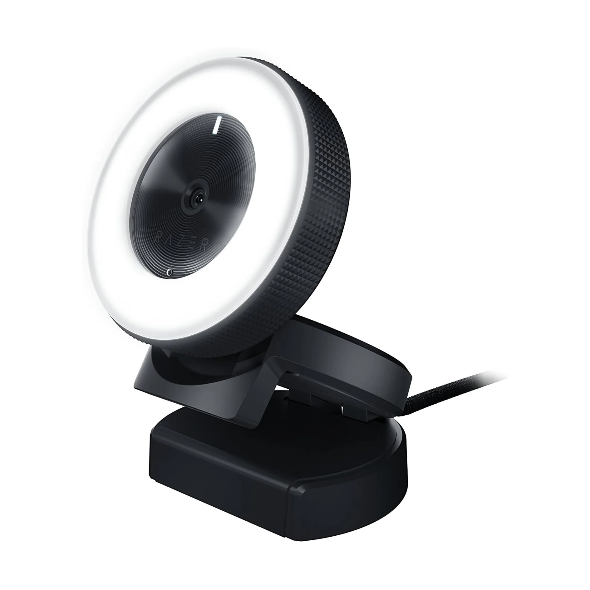 Razer Kiyo Streaming Webcam: Full HD 1080p 30 FPS Ring Light w/Adjustable Brightness - Built-in Microphone Autofocus