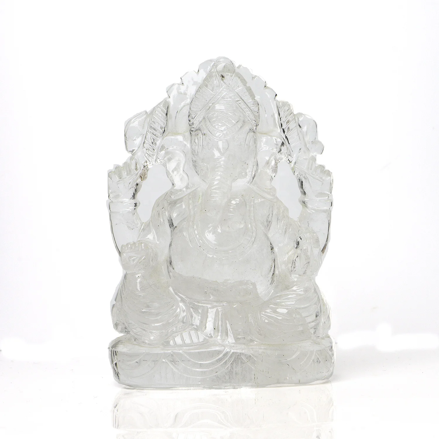 Natural Crystal Hand Carved Ganesh Idol For Home Decor Red Jasper Ganesha Figurine Home Decor Statue