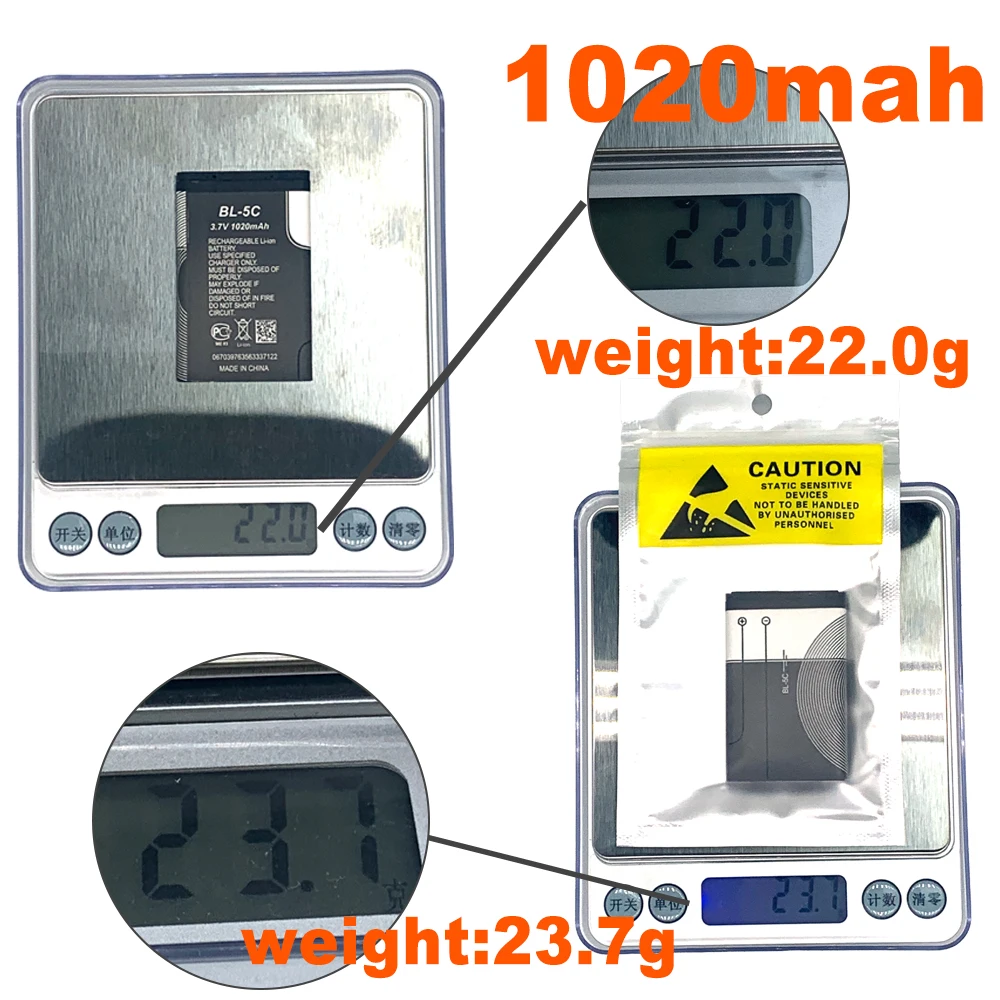 Bl5c BL-5C BL 5C Phone Battery for mokia 1100 1110 1200 1208 1280 1600 2600 2700 3100 3110 5130 6230 6230i N70 N72