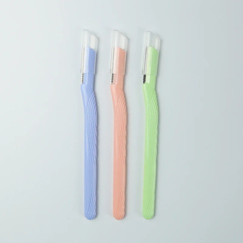 Hot Sell Portable Women Eyebrow Razor Stainless Steel Blades Facial Eyebrow Hair Trimmer Razor Face Eyebrow Shaver