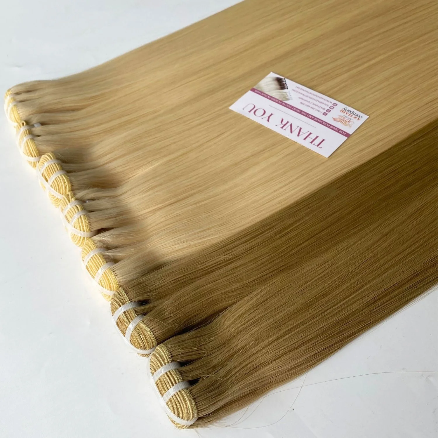 Unprocessed Raw Vietnamese Human Hair Extensions Machine Weft Straight Double Drawn Hair Of Luxury Hair