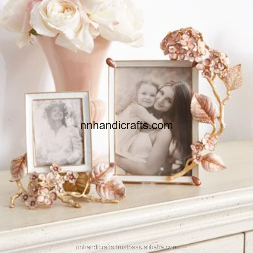 Unique Latest Design Aluminium Metal Silver Antique Color Rectangular Photo Frame Clip Photo Holder Wall Frames Clip Photo Hold