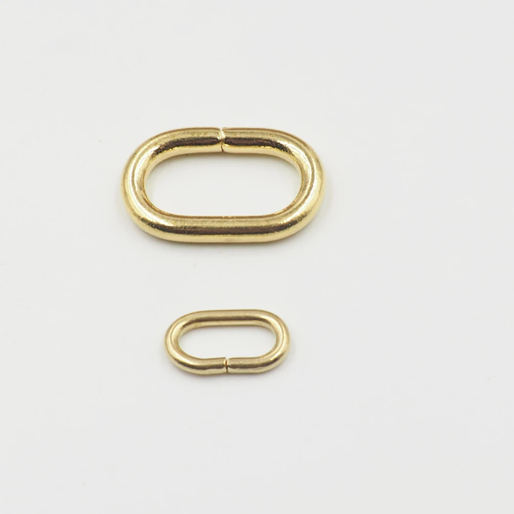 3.8mm Iron Wire Oval Metal Hook with Metal Buckle Bag Chain Shoulder Strap Connection Accessory