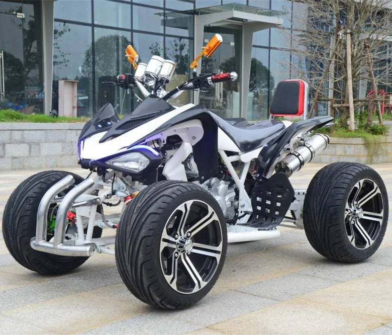 250cc gasoline ATV, driving comfort .Dual exhaust pipe design